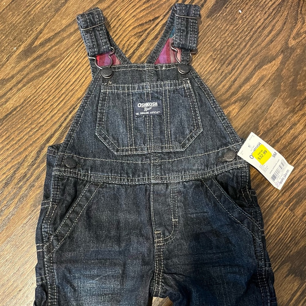 Boys OshKosh Overalls— size 9 months
